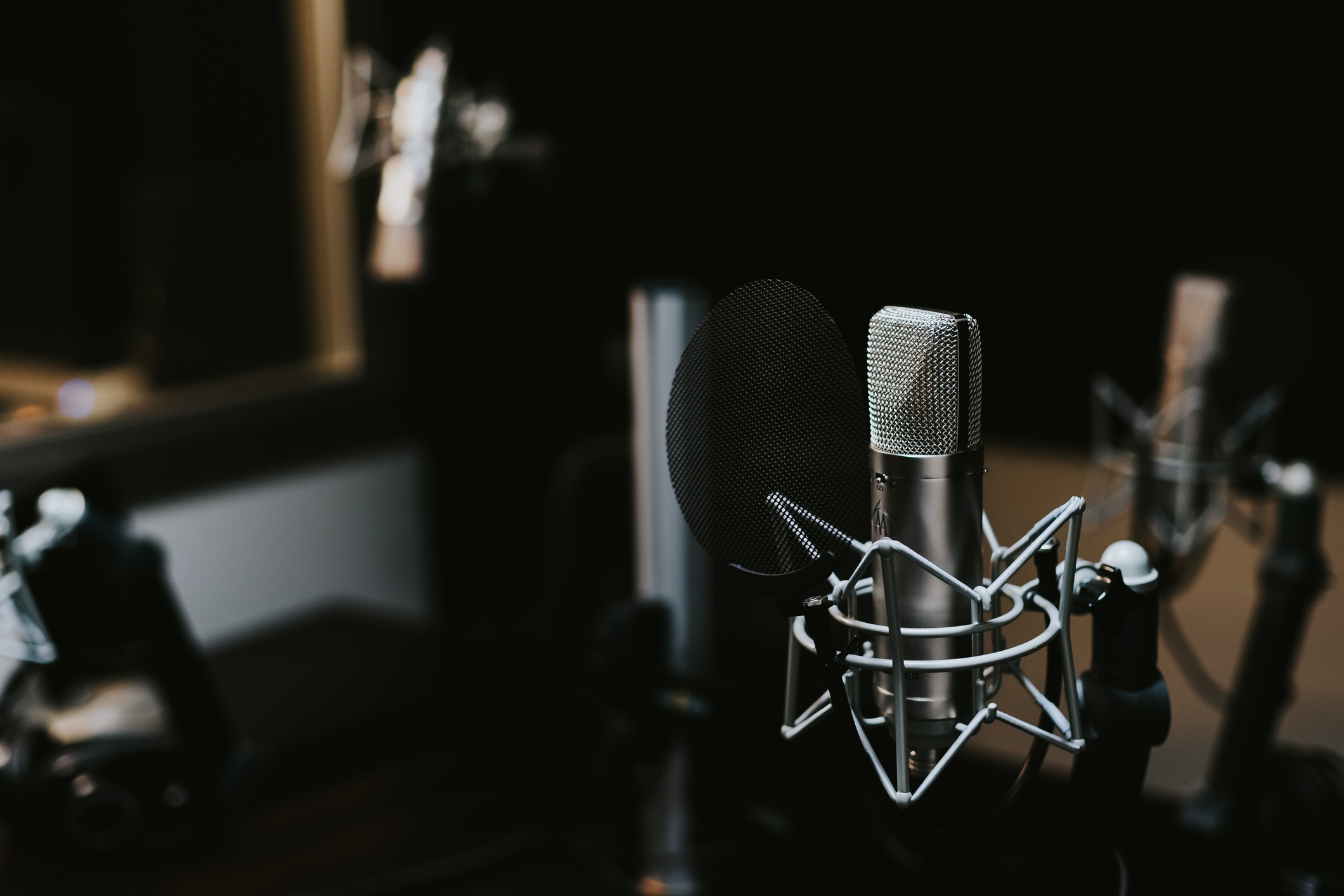 Microphone at Recording Studio